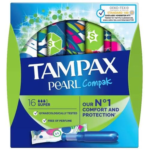 Tampax Pearl Compak Tamponi super, 16 kom slika 1