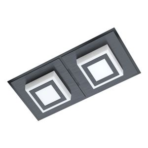 Eglo Masiano 1 zidna/stropna/2, led, 2x3,3w, 2x340lm, crna/aluminij/čelik 