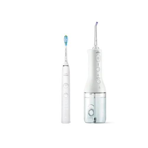 Philips Sonicare bežični oralni tuš + sonična četkica za zube DiamondClean 9000 HX3886/41 slika 3