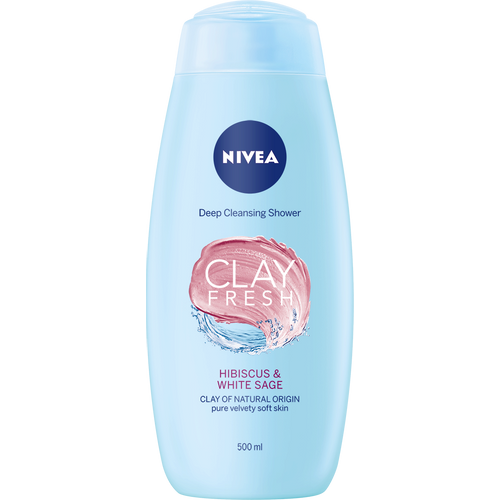 NIVEA Clay Fresh Hibiscus&White Sage gel za tuširanje 500ml slika 1