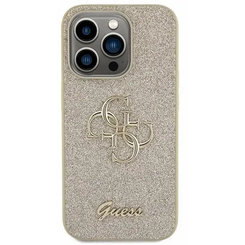 Original GUESS Hardcase GUHCP15XHG4SGD futrola za iPhone 15 PRO MAX (Fixed Glitter Big 4G / gold) slika 1