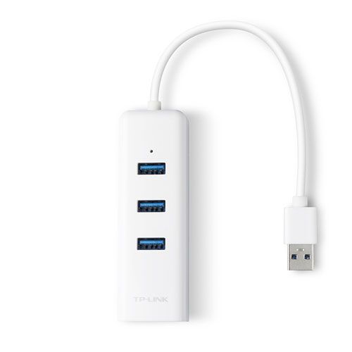 Adapter TP-LINK UE330 USB 3.0 to RJ-45 Gigabit Ethernet Network 1x LAN 3x USB 3.0 Hub slika 3