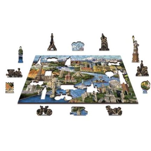 Wooden City Drvene puzzle - znamenitosti M slika 3