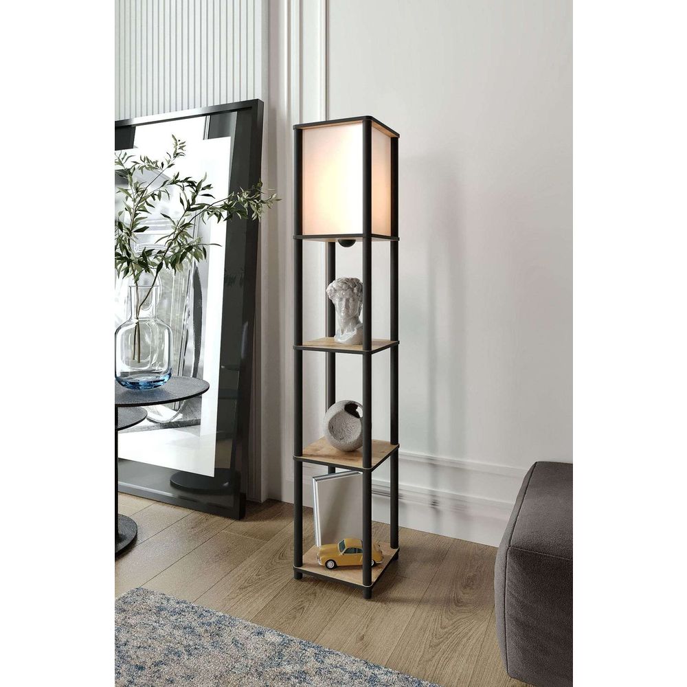 Podna Lampa sa Policama - Oak slika 1