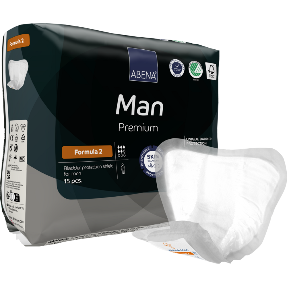 Abena Man Premium ulošci za muškarce Formula 2 15kom 23x29cm slika 1