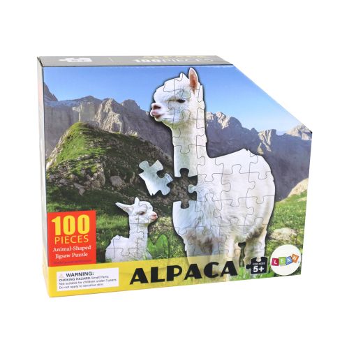 Puzzle bijele alpake 100 elemenata slika 1