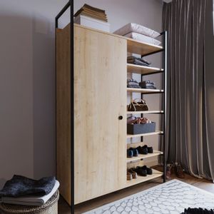 Rüzgar Trend Gardırop L613 Oak Wardrobe