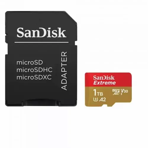 SanDisk SDXC 1TB Extreme micro 190MB/s UHS-I Class10 U3 V30+Adapter slika 1