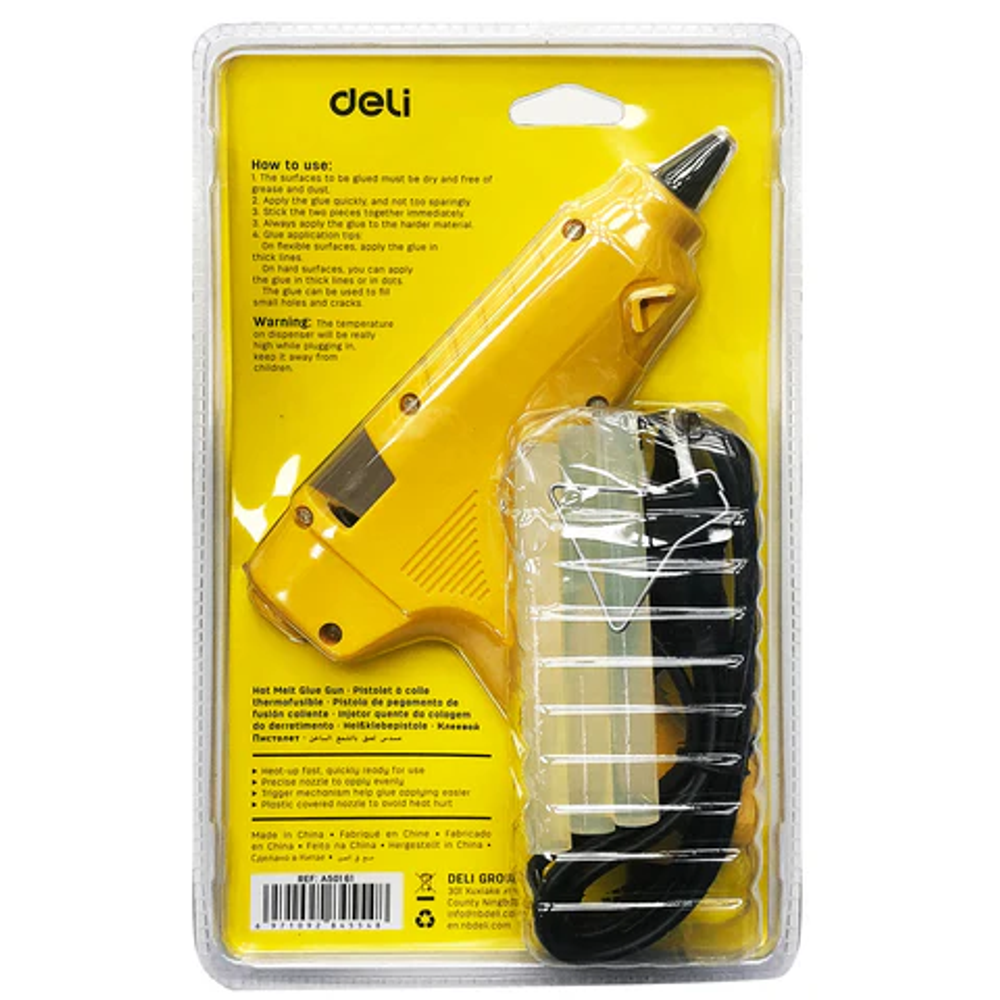 Deli Pištolj za lijepak 60W sa 3 dodatna lijepka, EA50161 slika 6