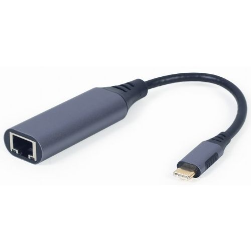 Gembird A-USB3C-LAN-01 USB-C to Gigabit Ethernet Adapter, Cable 0.15m, Space Grey slika 1