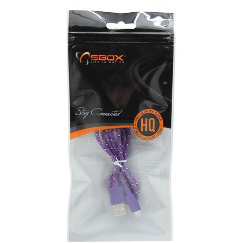 KABEL SBOX USB->MICRO USB 1M Purple slika 6