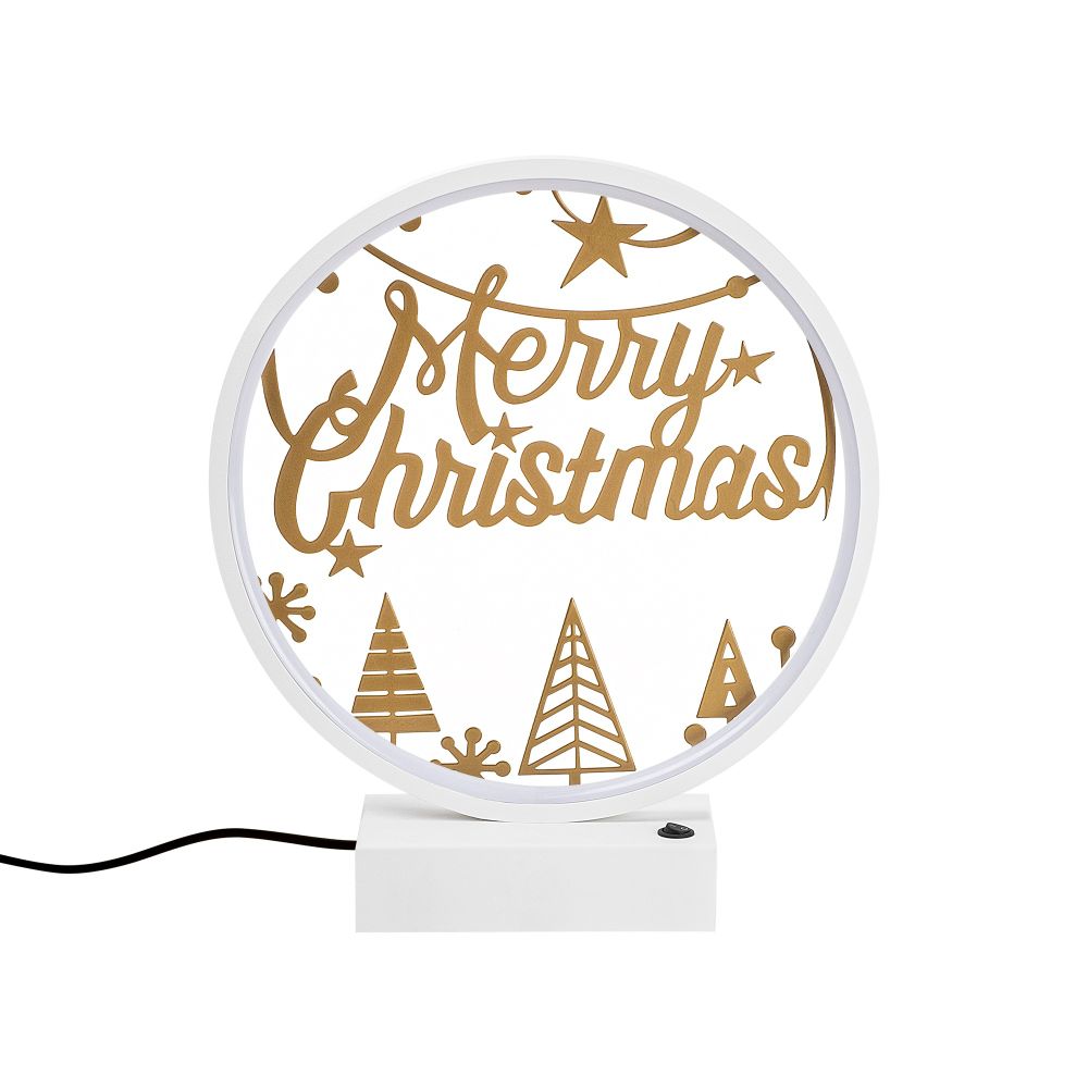 XMAS12 Bijela Zlatna Stolna Lampa slika 7