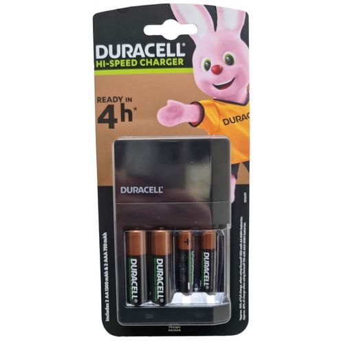 Duracell CEF14 PUNJAC + punjive baterije 2xAA NiMH 1300mAH+ 2xAAA 750mAh( Hi speed 4h, auto-OFF) slika 1