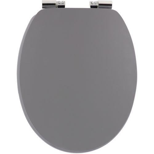 Tendance wc daska mdf sa metalnim okovima soft close 37,5x46 cm siva 4111180 slika 1