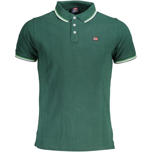 NORWAY 1963 MEN'S GREEN SHORT SLEEVED POLO SHIRT slika 1