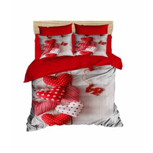 188 White
Red Double Quilt Cover Set