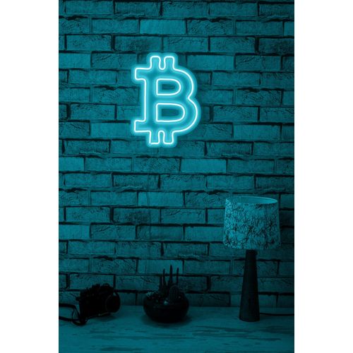 Wallity Ukrasna plastična LED rasvjeta, Bitcoin - Blue slika 12