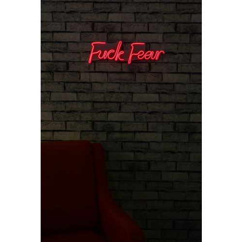 Wallity Ukrasna plastična LED rasvjeta, Fuck Fear - Red slika 11