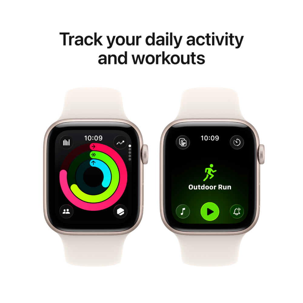 Apple Watch SE 3 Starlight Aluminium kućište sa Starlight Sport trakom - S/M, Model A3325 slika 10