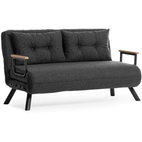 Atelier Del Sofa Sando dvosed - Tamnosiva Tamnosivi dvosed na razvlaÄenje slika 11