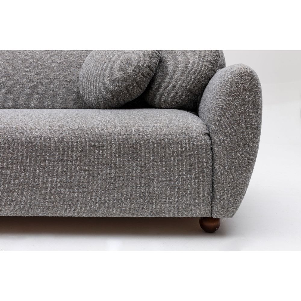 Eddy Corner (CHL-3R) - Svijetlosiva Ugaona Sofa slika 9
