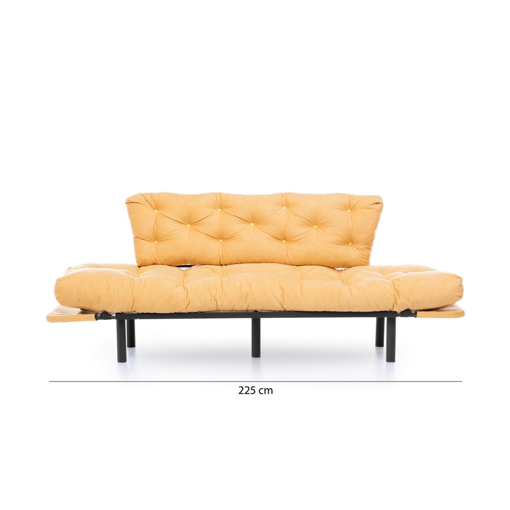 Nitta Triple - Mustard Trojnsjed - Sofa na Razvlačenje slika 13