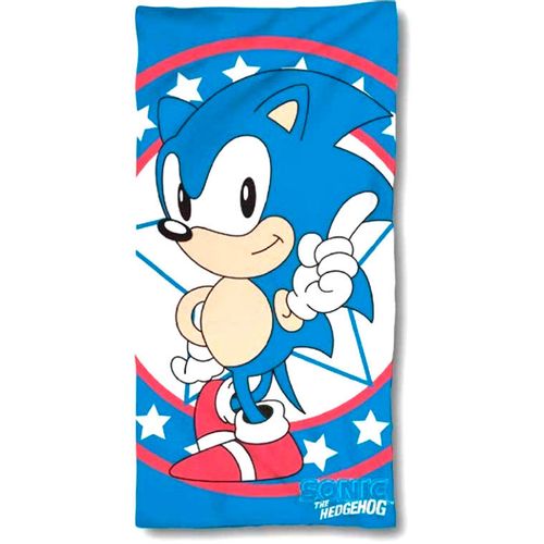 Sonic The Hedgehog cotton beach towel slika 1