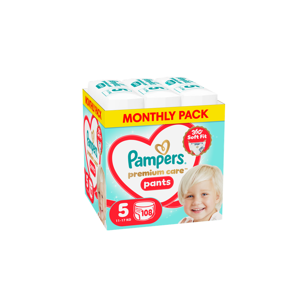 Pampers Premium Care Pants pelene gaće mjesečno pakovanje slika 3