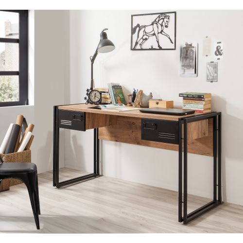 Cosmo Siesta Atlantic PineBlack Study Desk slika 1