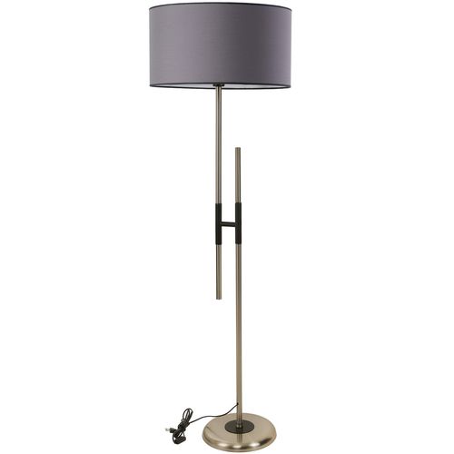 Felix Mat Krom Lambader Silindir Koyu Gri Abajurlu Anthracite Floor Lamp slika 2