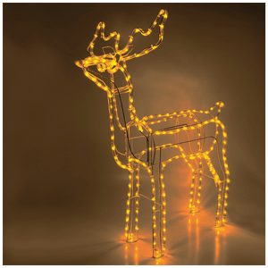 home Dekorativna rasvjeta, LED 3D figura, jelen - ROPE 1