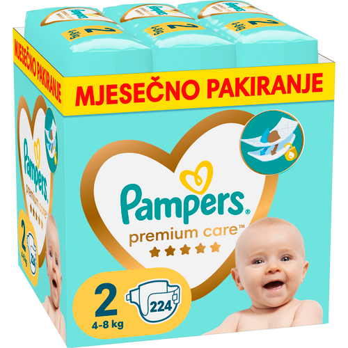 Pampers Premium Care pelene mjesečno pakovanje slika 1