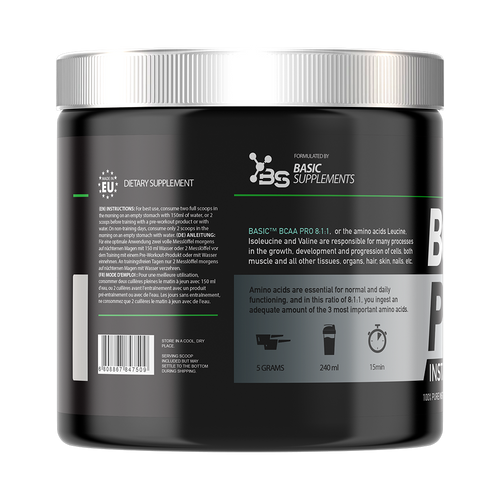 Basic Supplements BCAA Pro 8:1:1 / 300Gr  slika 4