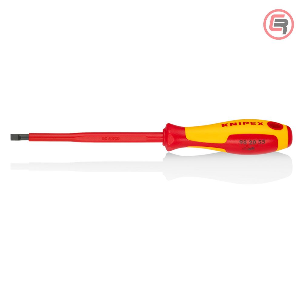 Knipex Odvijač Plosnati VDE 5,5 x 125 / 232 mm 1000V – 98 20 55 slika 1