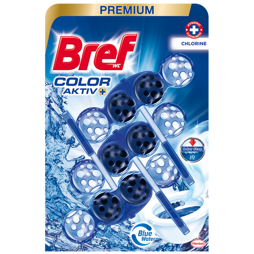 Bref WC osveživač  Blue Aktiv Chlorine 3x50g  slika 1