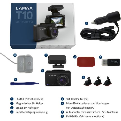 LAMAX auto kamera T10 4K GPS slika 5