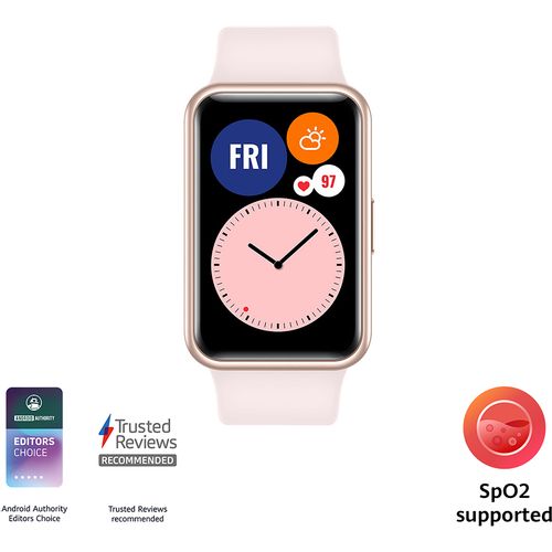 Huawei Watch Fit Sakura Pink, Pametni sat (SmartWatch) - Pink Silicone Strap slika 1