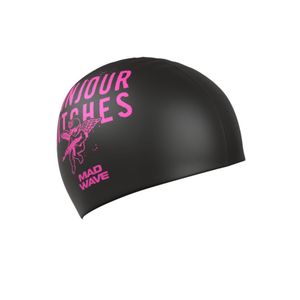 Mad Wave Kapa za plivanje BONJOUR Printed, Crna