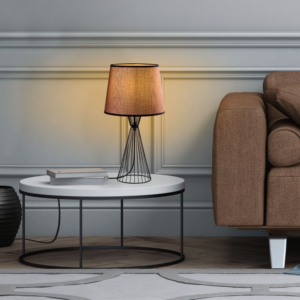 Telıs - 5372 Crna-Smeđa Stolna Lampa slika 3