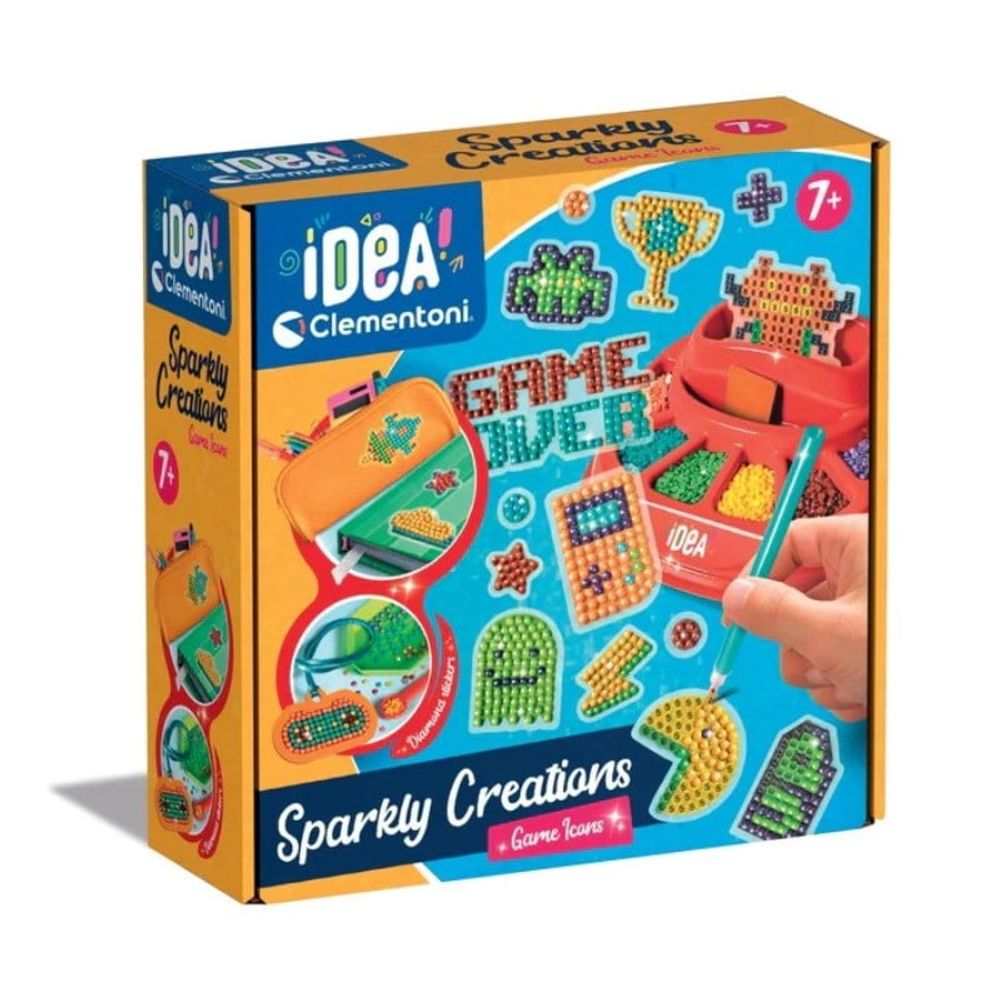 Clementoni CL18774 Idea Kreativni set Sparkly Creations Game Icons slika 1