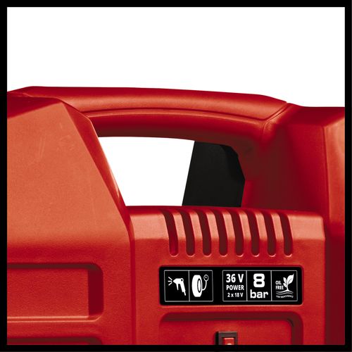 Einhell TE-AC 36/8 Li OF Set Solo, akumulatorski kompresor slika 4