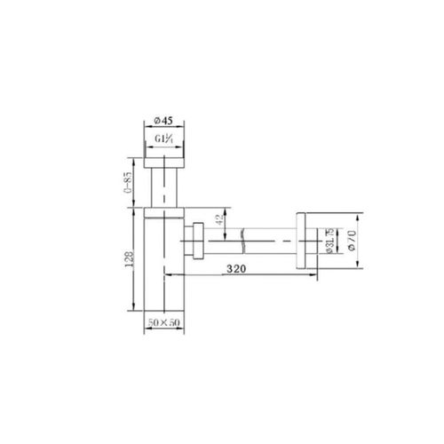 Metalni sifon LF 90276 slika 2