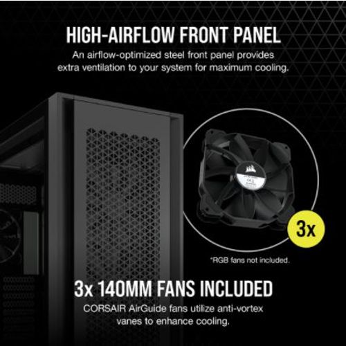 CORSAIR 7000D AIRFLOW FullTower ATX PC Case Black slika 3