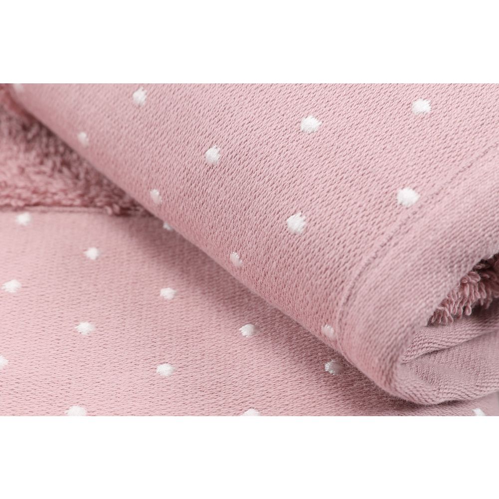 Set Ručnika Pitircik - Dusty Rose i Bijeli (2 Komada) slika 5
