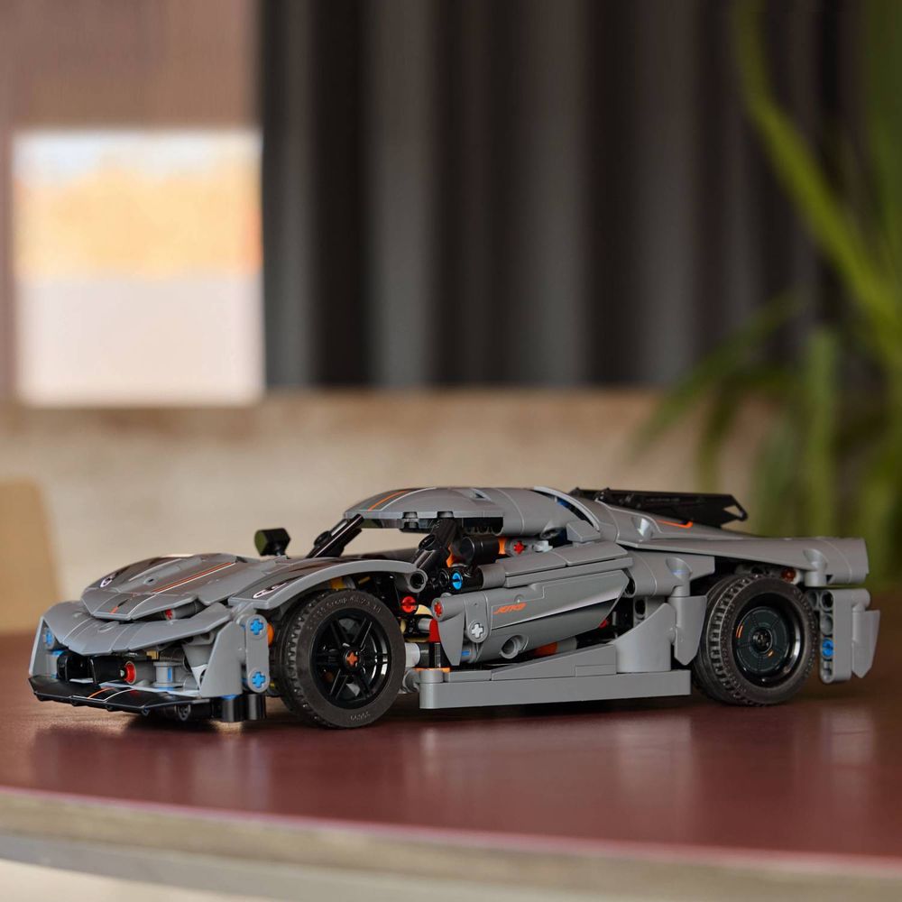 LEGO 42173 Koenigsegg Jesko Gray Hypercar slika 11