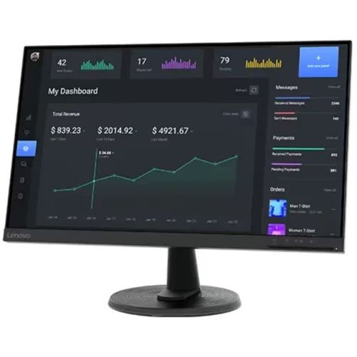 Monitor LENOVO D24-40 24inc /VA/1920x1080/75Hz/4ms/VGA,HDMI/FreeSync/crna slika 3