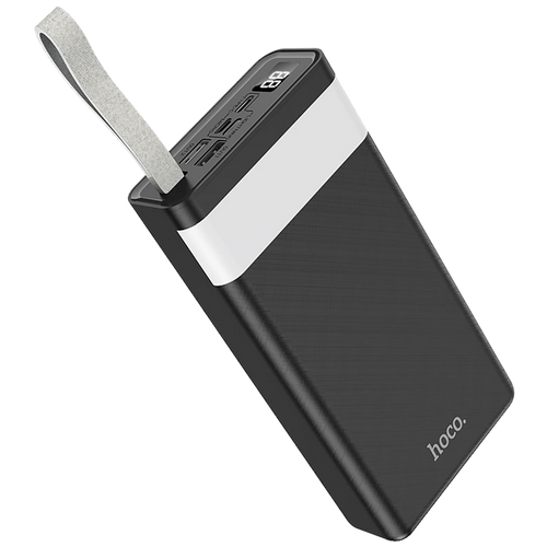 Hoco J73 prijenosni punjač sa lampom, 30000mAh, crna slika 3