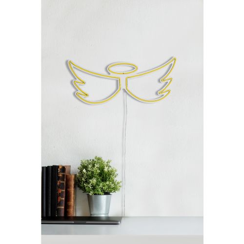 Wallity Ukrasna plastična LED rasvjeta, Angel - Yellow slika 4