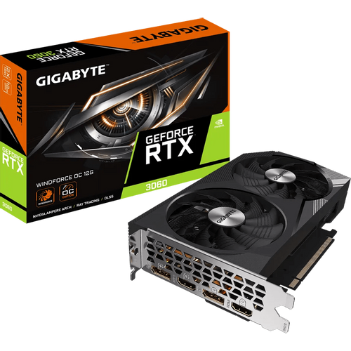 GIGABYTE nVidia GeForce RTX 3060 WINDFORCE OC 12G rev. 2.0 GV-N3060WF2OC-12GD Grafička karta slika 1