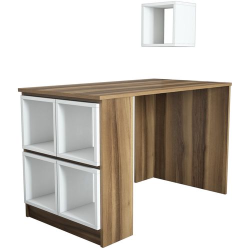 Woody Fashion Studijski stol, Box - Walnut, White slika 4